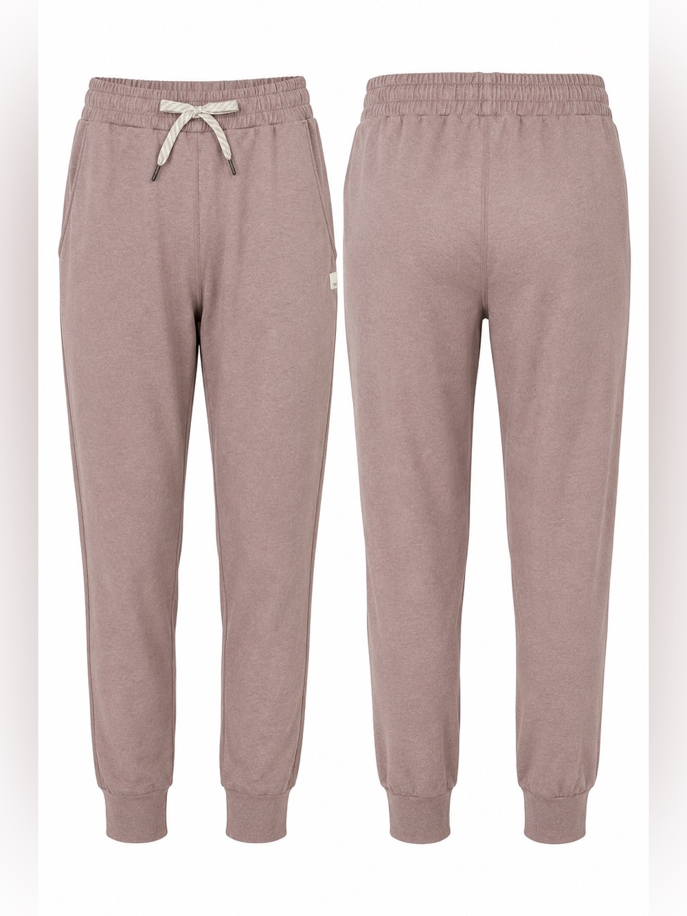 NWOT Vuori Performance Jogger Women’s Small S Heathered Mauve Pink Drawstring - Picture 2 of 6